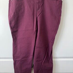 Woman Within aubergine jeans - size 24 Plus